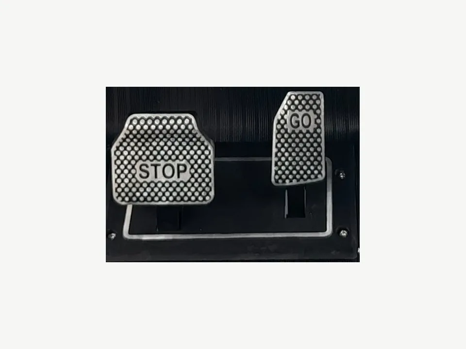 Cadyro golf cart integrated pedal detail