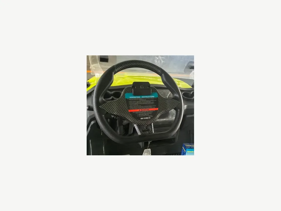 Cadyro golf cart sport steering wheel detail